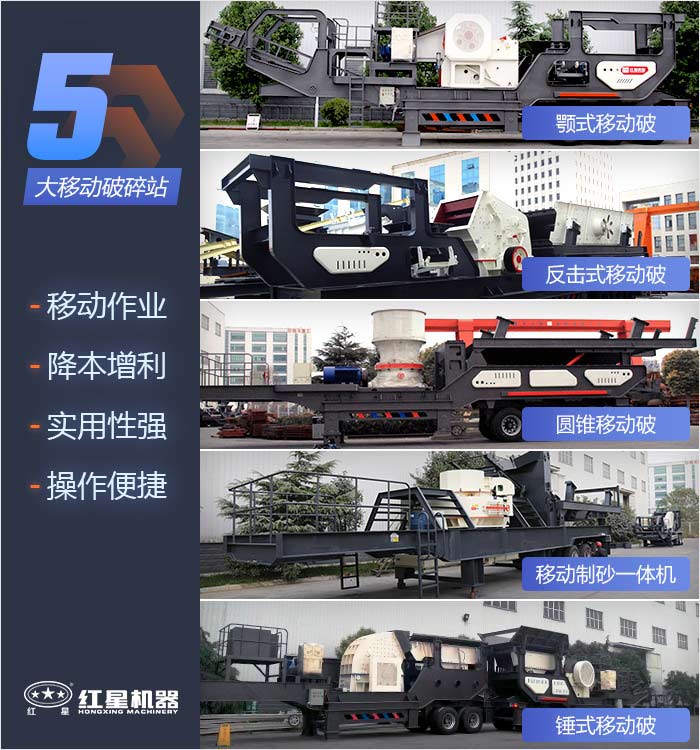 多種移動破碎機組合配置