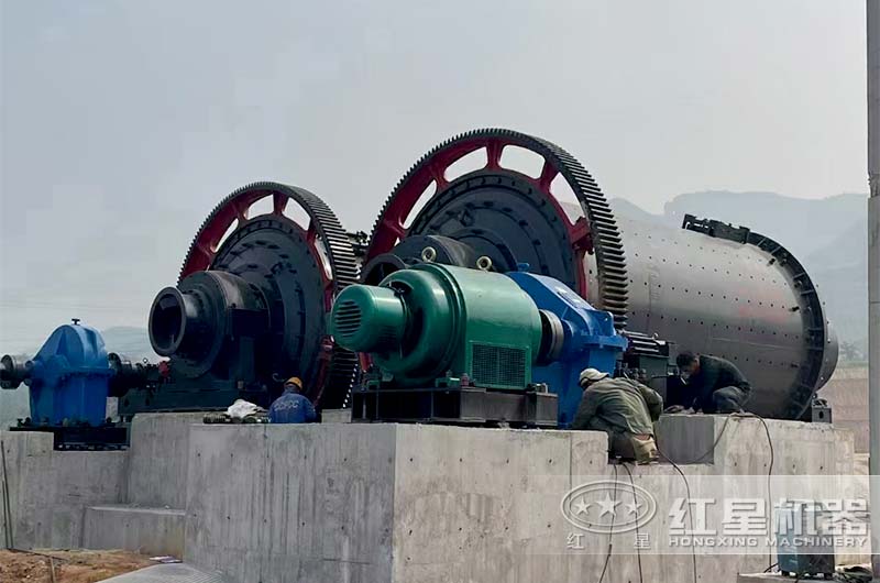 棒磨機沙現場