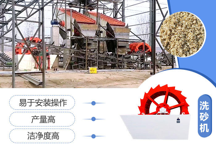 洗砂設(shè)備體積小，產(chǎn)量高